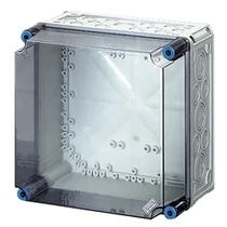 Üres elosztószekrény magasított műanyag 300mmx 300mmx 214mm IP65 átlátszófedlél Mi 70210 Hensel