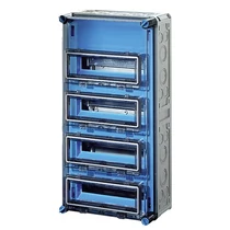 Kismegszakítós szekrény 4x12modul csapófedéllel IP65 Mi 1444 Hensel