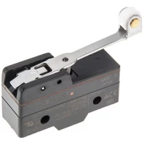 Mikrokapcsoló hosszú lemezkar-görgő műanyag 1ny 1z 15A/AC15/230V IP00 Z-15GW255-B OMRON
