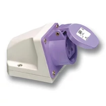Ipari dugalj falra szerelhető 2P 16A 20-25V(50+60Hz) ibolya IP44 műanyag csavaros PCE
