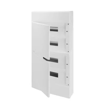 Kiselo. 40CD IP40 FK teli fehér ajtó 72M (4x18) PE/N 2 db (GW40418B) sínnel GW40073BD