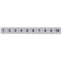 Sorkapocsjelölő csík (11-20) vízszintes fehér 5mm modultáv. SB 5/10 FW 11-20 WH CONTA-CLIP