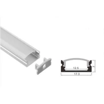 LED szalag alu profil Clearled + matt pattintós fedél 2méteres szett CL67612M
