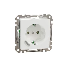 Wiser 162 intelligens dugalj ZigBee WiFi földelt gyerekzárral fehér IP20 süllyesztett Schneider (SDD