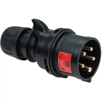 Ipari dugvilla lengő 3P+N+E 16A 5P 400V(50+60Hz) piros IP44 műanyag csavaros Midnight PCE