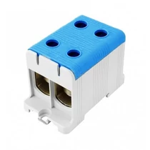 Univerzális sorkapocs N kék 35-150mm2Cu/Alu 1P csavaros 4csatl./>25 mm2 UK 150/2 N Pollmann