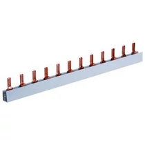 Sorolósín 1F+N csapos 2F 100A 10mm2 1000mmx szigetelt N-sínes 56-készülék S-2L-1000/10 Pollmann