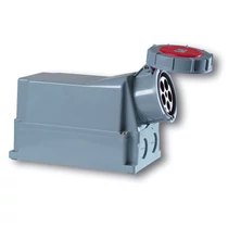 Ipari dugalj falra szerelhető 3P+N+E 125A 400V(50+60Hz) piros IP67 műanyag 6h-pozíció PCE