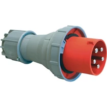 Ipari dugvilla lengő 3P+N+E 125A 5P 400V(50+60Hz) piros IP67 műanyag csavaros Power Twist PCE
