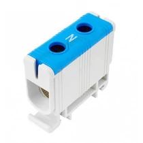 Univerzális sorkapocs N kék 35-240mm2Cu/Alu 1P csavaros 2csatl./>25 mm2 UK 240/1 N Pollmann