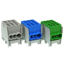 Fővezetéki leágazókapocs zöld 2x25+4x16mm2 M2 1P csavaros 2csatl./16mm2 HLAK 25-1/4 M2 Pollmann