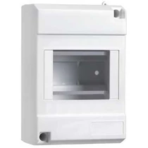 Kiselosztó műanyag 1x 4M falonkívüli fehér IP30 fedél Micro Pragma Schneider