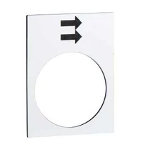 Felirati tábla darukapcsolóhoz "emelés gyors" fehér négyszögletes-forma 40mm-sz ZB2 Schneider