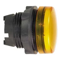 Jelzőlámpa fej d22 LED-hez kerek narancs magas 1-lámpa fekete IP66 Harmony XB5 Schneider