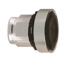 Nyomógombfej fém d22 lapos fekete/fehér/piros kerek visszaugró Harmony XB4 Schneider