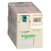 Miniatűr relé 6A 4v dugaszolós 12VDC monostabil IP40 Zelio RXM Schneider