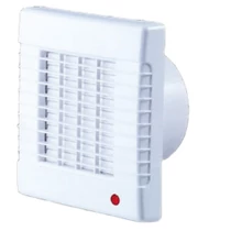 Ventilátor aut.zsalu+időzítő 98m3/h 100mm csőre szerelés 230V 50Hz fehér műanyag 100AZT SIKU
