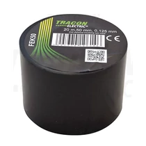 Szigetelőszalag fekete 50mm-sz 20m-ho TRACON