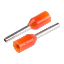 Érvéghüvely DIN-VDE szigetelt normál 0.5mm2 6mm narancs TRACON