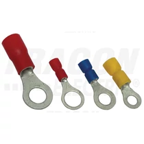 Szemes saru 6mm2 5M/csavar gyűrűs-alakú PVC sárga réz ónozott TRACON