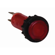 Jelzőlámpa kompakt műa. d10 1x piros 250V AC kerek lapos fényforrással L-10/230 VA Elektronika