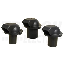 Tetőtartó bevezető d44mm/2" fekete műanyag 230/400VAC TRACON