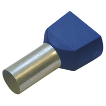 Érvéghüvely szigetelt iker 2x 2.5mm2 19mm kék H2,5/19D ZH BL SV Weidmüller