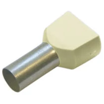 Érvéghüvely szigetelt iker 2x 10mm2 24mm elefántcsont H10,0/24 ZH EB SV Weidmüller