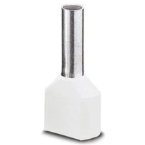 Érvéghüvely szigetelt iker 2x 0.5mm2 14mm fehér H0,5/14D ZH W SV Weidmüller