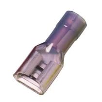 Csúszósaru 22mm hüvely teljesen szigetelt kék lapos 6,3x0,8 mm réz LIF 2,5F638 RF Weidmüller