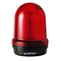 Fényjelző villanó d98x137mm xenon 24V AC/DC falonkívüli piros műanyag IP65 Beacon BM WERMA