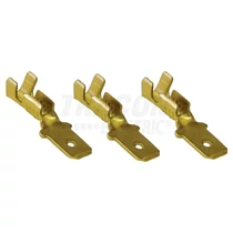 Csúszósaru 20,3mm dugó szigeteletlen 17.5A lapos 6,3x0,8 mm réz 0,75-1,5mm2 TRACON