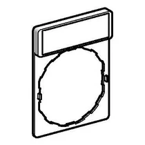 Felirati jelöletlen tábla tartóval d22 üres üres téglalap 30mmx 40mm Harmony XB4 Schneider