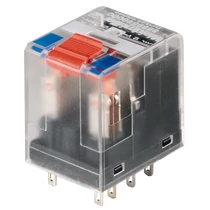 Miniatűr ipari relé tesztgombbal 12A 4-v dugaszolós 207-253VAC monostabil RCM570730 Weidmüller