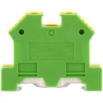 Földelő sorkapocs 1-szintes 0,2-4mm2 zöld/sárga TS35 csavaros SL 4/35 GNYE CONTA-CLIP