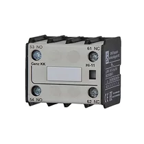 Segédérintkező blokk DIL-K4...11-hez rádugható 1-z 1-ny 6A/AC15/230V csavaros HI-11 Ganz KK