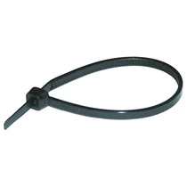 Kötegelő 100mm x 2.5mm fekete műanyag belsőfogas 25mm-max.kötegátmérő Haupa