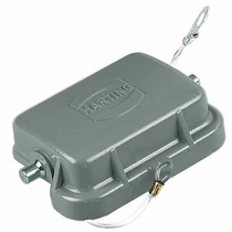 Védőfedél ipari sokpólusú csatlakozóhoz retesszel Han B Protect Cover Die Cast for Base HARTING