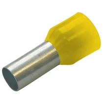Érvéghüvely szigetelt normál 1mm2 8mm sárga Haupa