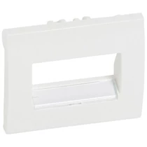Galea fedlap 2xRJ11/RJ45 beépíthető adatcsatlakozó központi fedlap műanyag fehér LEGRAND