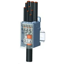 Elosztóblokk 250A 1x35-120+3x2,5-35+8x2,5-16mm2 1P csavaros 8csatl./16mm2 PVB 250-3/8 Pollmann