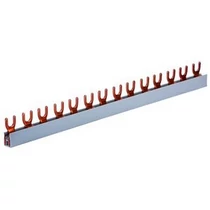 Sorolósín 1F+N villás 2F 100A 10mm2 1000mmx szigetelt N-sínes 56-készülék G-2L-1000/10 Pollmann