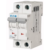 Kismegszakító 2P 16A C-jelleg 400V AC 10kA/60898 PL7-C16/2 EATON