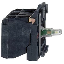 Világító nyomó blokk 1z 1ny 3A/AC-15/240V LED 230-240V/AC zöld-fényű Harmony XB5 Schneider