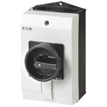 Szakaszoló főkapcsoló 32A 3P 13kW/400VAC-3 ráépíthető tokozott fekete P1-32/I2/SVB-SW/HI11 EATON