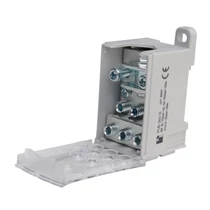 Elosztóblokk 400A 1x95-185+3x2,5-35+8x2,5-16mm2 1P csavaros 8csatl./16mm2 PVB 400-3/8 Pollmann