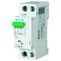 Kismegszakító 1P+N 6A C-jelleg 230V AC 10kA/60898 PL7-C6/1N EATON