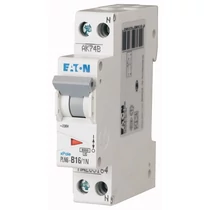 Kismegszakító 1P+N 16A B-jelleg 230V AC 6kA/60898 PLN6-B16/1N-DE EATON