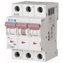 Kismegszakító 3P 32A D-jelleg 400V AC 10kA/60898 PL7-D32/3 EATON