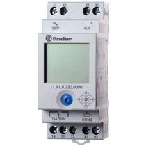 Sorolható alkonykapcsoló érzékelővel 230V 50-60Hz 1-150lx 2000W/izzó 2M 11.91.8.230.0000 FINDER